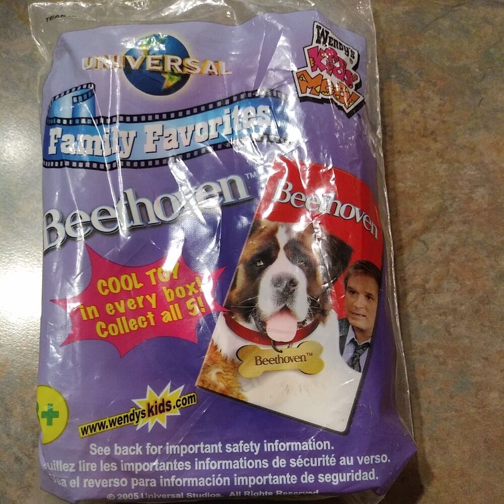 Universal Family Favorites Beethoven Wendy’s kids meal toy 2005 sealed in box